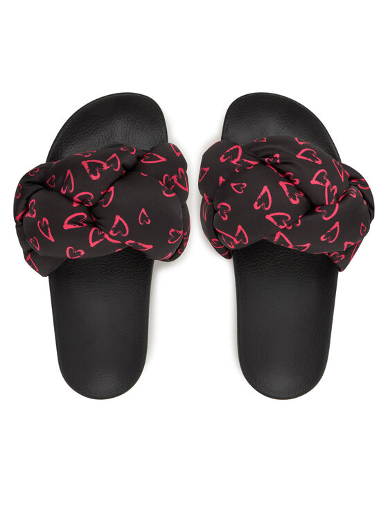 LOVE MOSCHINO LOVE MOSCHINO Şlapi JA28312G0MIW100C Negru