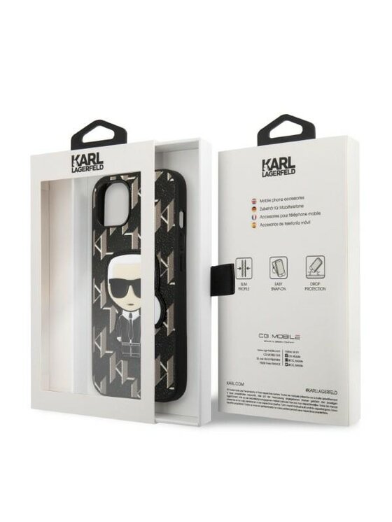 KARL LAGERFELD KARL LAGERFELD Etui na telefon iPhone 13 Mini Czarny