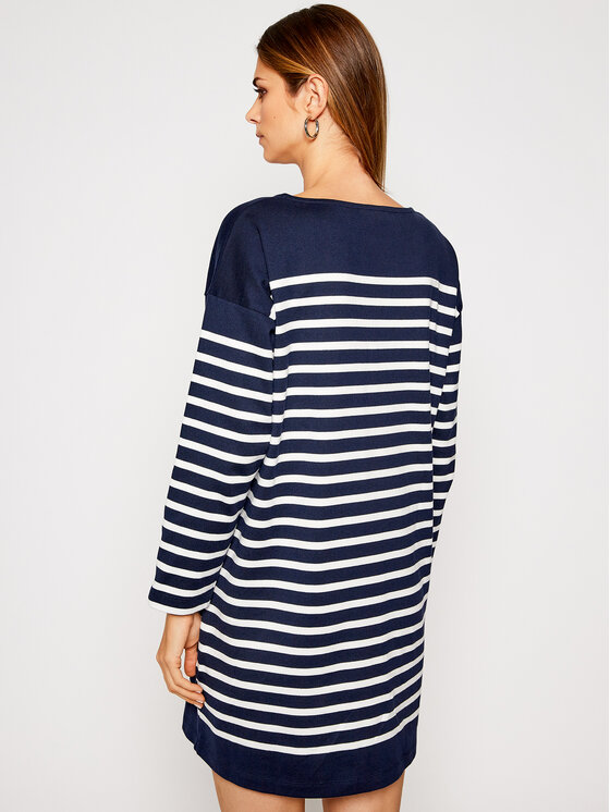 Lacoste Lacoste Трикотажна сукня EF2365 Cиній Relaxed Fit