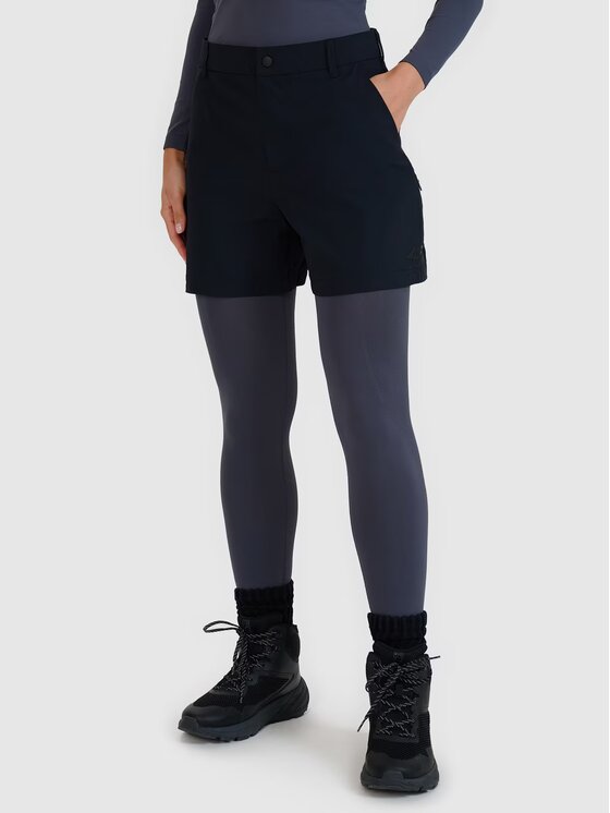 4F 4F Σορτς 4FWSS25TFSHF0994-20S Μαύρο Regular Fit
