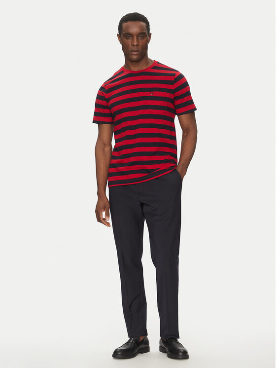 Tommy Hilfiger Tommy Hilfiger Tricou Essential MW0MW37283 Roșu Regular Fit