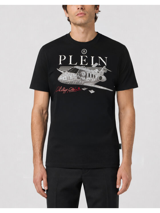PHILIPP PLEIN PHILIPP PLEIN T-Shirt 31108 Černá Regular Fit