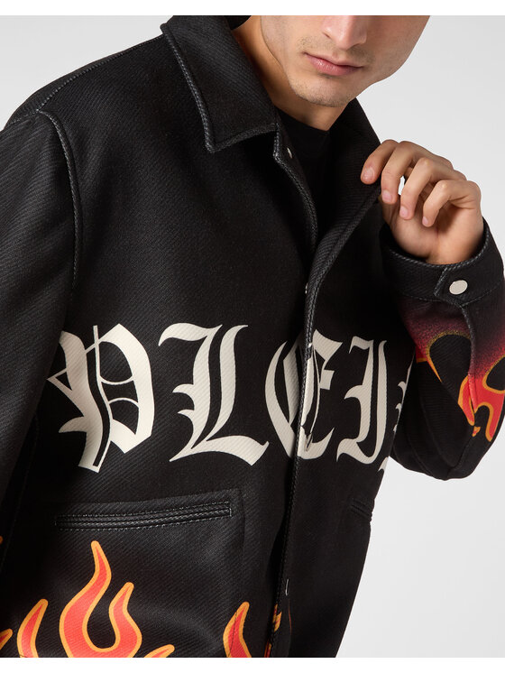 PHILIPP PLEIN PHILIPP PLEIN Bundy bomber 20731 Čierna Regular Fit
