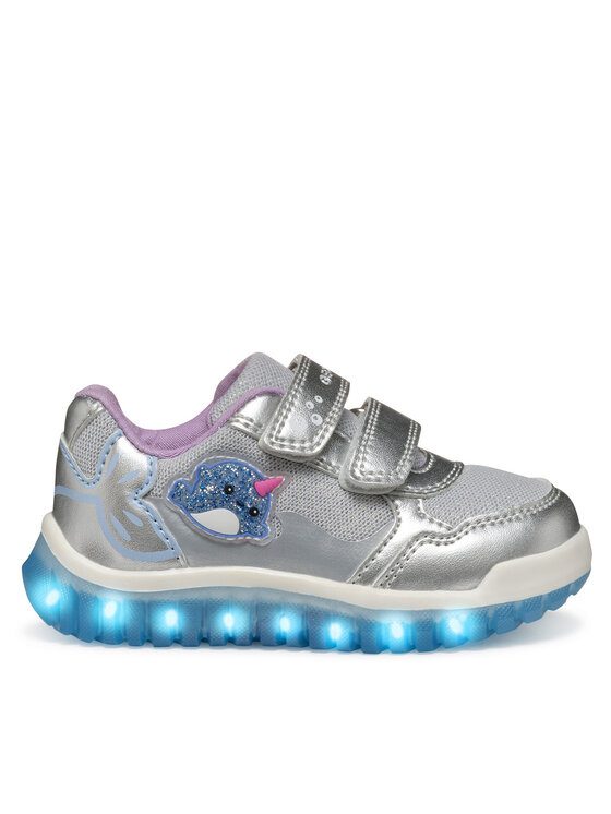 Geox Geox Tenisice B Lightyloo B5561A 0AJAS C1294 Srebrna