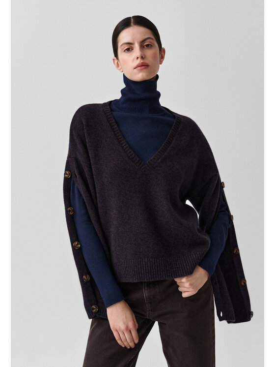 TATUUM TATUUM Sweter SOLIN 1 Brązowy Classic Fit