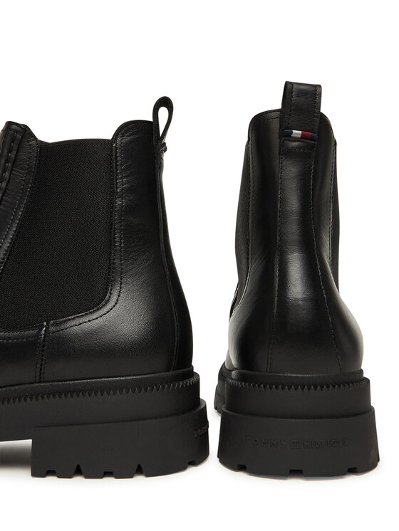 Tommy Hilfiger Tommy Hilfiger Klassische Stiefeletten Th Chunky Dress Casual Chel FM0FM05763 Schwarz