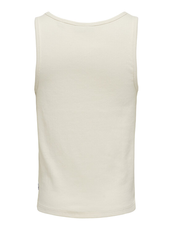 Only & Sons Only & Sons Tank top marškinėliai Tanner 22030217 Écru Regular Fit