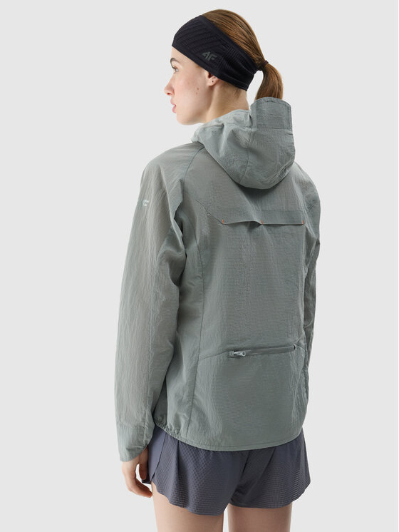 4F 4F Kurtka do biegania TTJAF701-27-S-L25 Szary Active Fit
