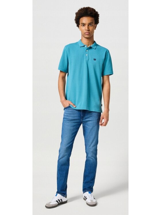 Wrangler Wrangler Jeansy Larston Niebieski Slim Fit