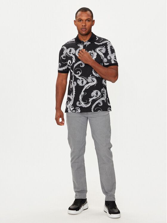 Versace Jeans Couture Versace Jeans Couture Polo 77GAG6S0 Crna Regular Fit