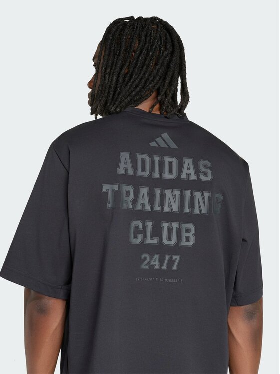adidas adidas Koszulka techniczna 165470 Czarny Oversize