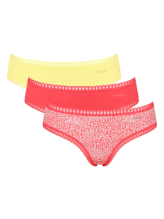Sloggi Sloggi Комплект 3 чифта класически бикини Go Crush 10219671 Цветен