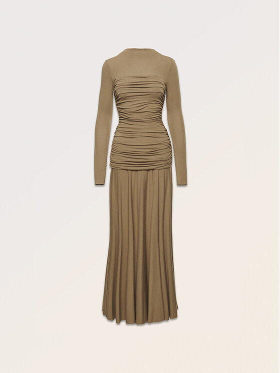 La Mania La Mania Vestito di maglia MITCH Beige Classic Fit