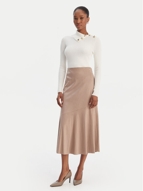 Guess Guess Midi svārki W6RD15 WJ472 Bēšs Regular Fit