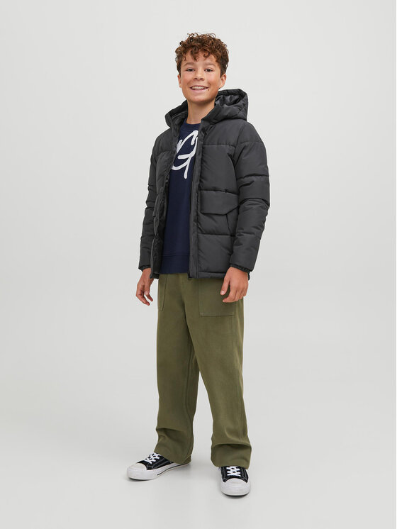 Jack & Jones Junior Jack & Jones Junior Zimska jakna 12246122 Črna Regular Fit