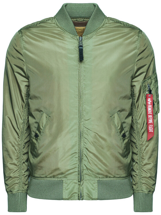 Alpha Industries Alpha Industries Kurtka bomber Ma-1 Tt 191103 Zielony Regular Fit