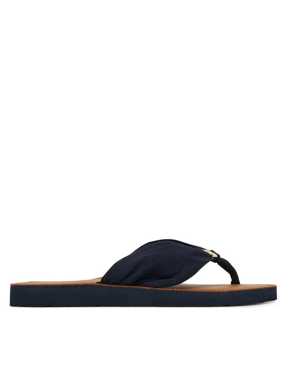 Tommy Hilfiger Tommy Hilfiger Джапанки Th Ltr Footbed Summer Sandal FW0FW09194 Тъмносин