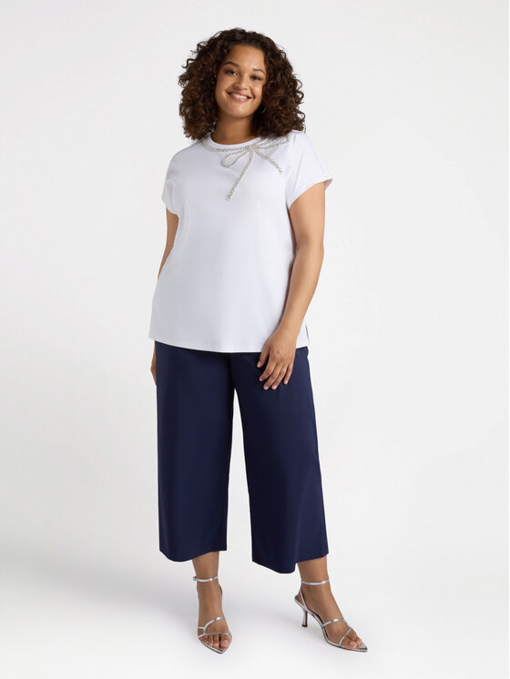 Fiorella Rubino Fiorella Rubino T-shirt G494L008309N011 Bianco Regular Fit