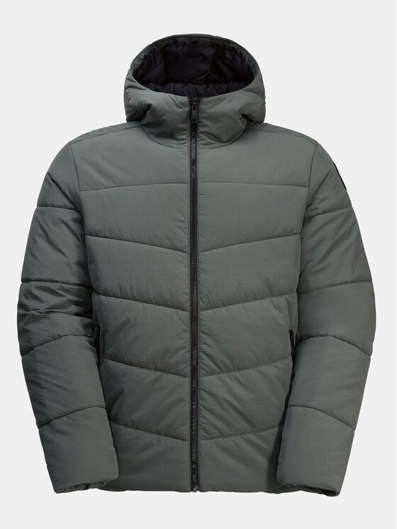 Jack Wolfskin Jack Wolfskin Žieminė striukė Karolinger Jkt 1207831 Žalia Regular Fit