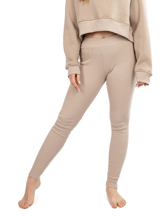 Legginsy, rozmiar 2XL, Beżowe, DK-K-B13