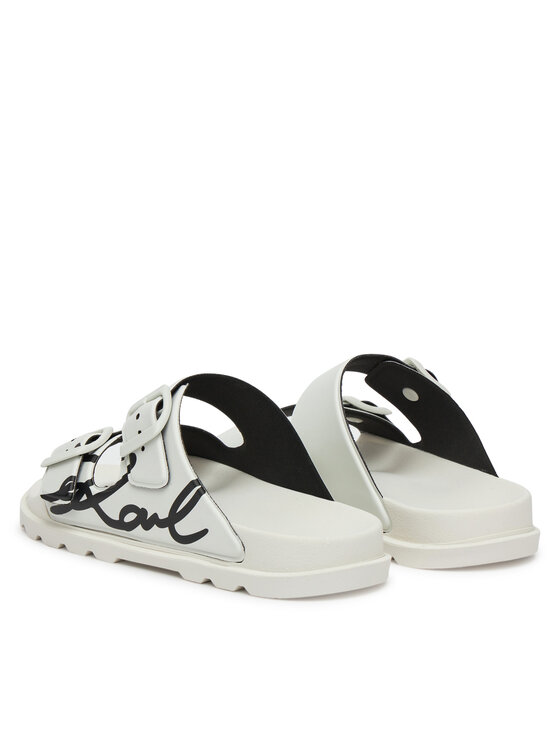KARL LAGERFELD KARL LAGERFELD Šľapky Kondo Tred KL80972 Biela
