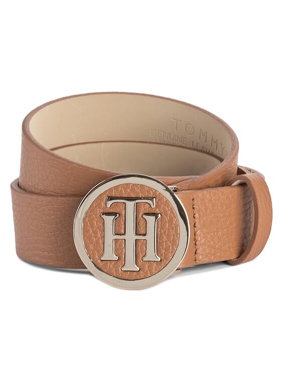 Round buckle belt store tommy hilfiger