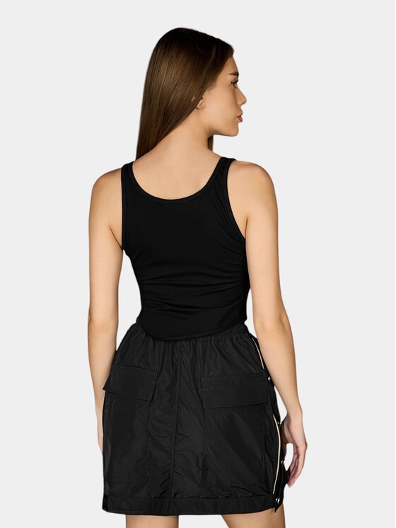 MADE BY SOCIETY MADE BY SOCIETY T-Shirt Maiou ECHO - M27398 Czarny Basic Fit