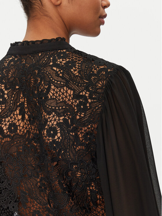 Morgan Morgan Bluse 251-CISLO Schwarz Regular Fit