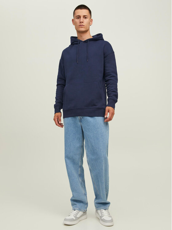 Jack&Jones Jack&Jones Pulóver Star 12208157 Sötétkék Relaxed Fit