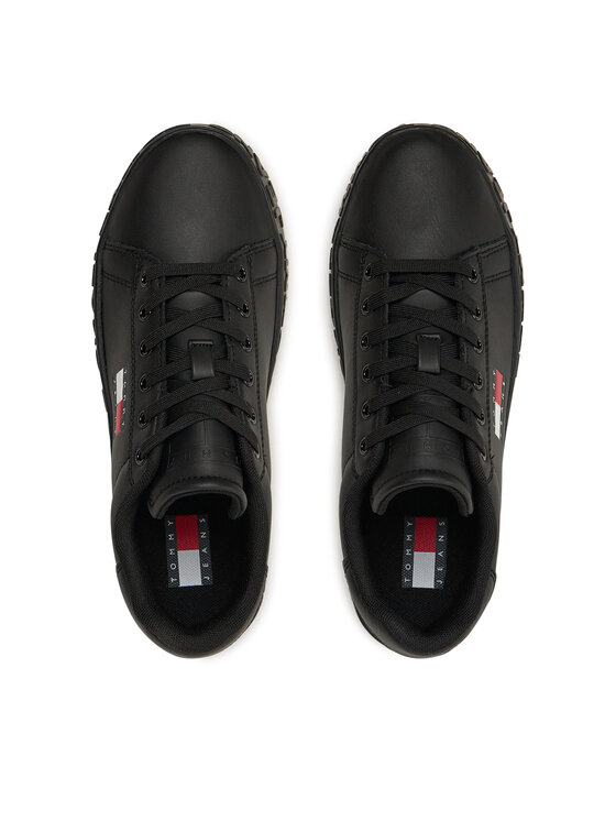 Tommy Jeans Tommy Jeans Tenisice Tjw Logo Outsole Sneaker Ess EN0EN02703 Crna