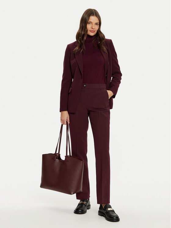 Tatuum Tatuum Текстилни панталони Laurania 2 T2422.140B Бордо Straight Fit