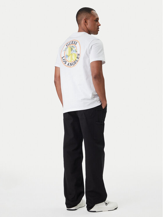 Guess Guess Marškinėliai M6GI19 K3051 Balta Reglan Fit