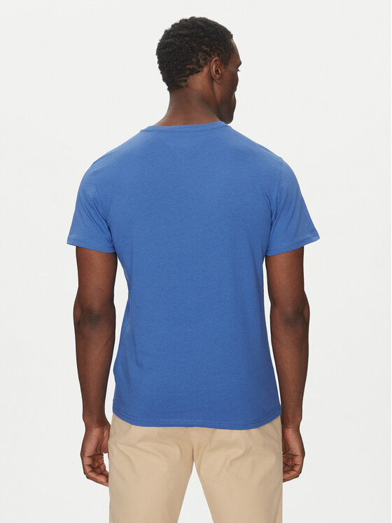 Tommy Jeans Tommy Jeans Majica Essential DM0DM20740 Modra Slim Fit