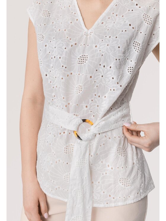 QUIOSQUE QUIOSQUE Halenka 2UC001 Bílá Regular Fit
