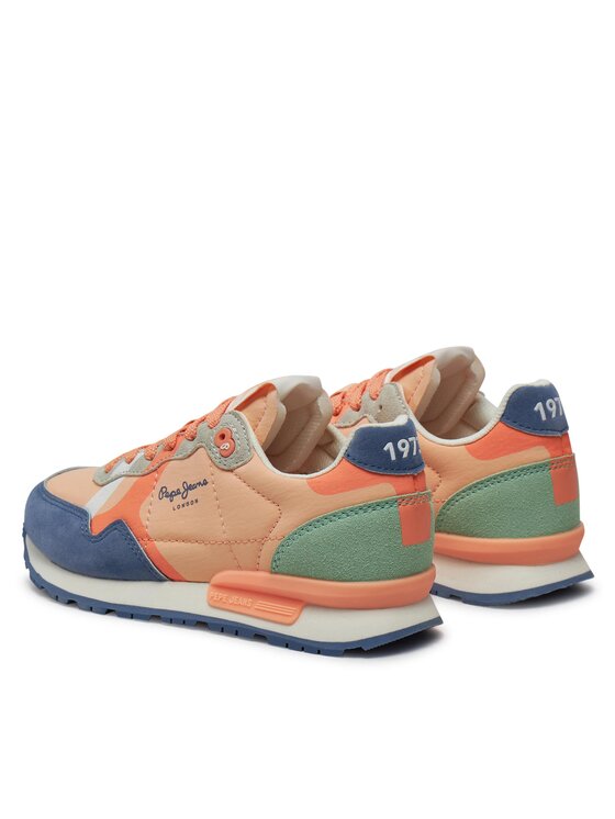 Pepe Jeans Pepe Jeans Снікерcи Brit Print G PGS40001 Оранжевий