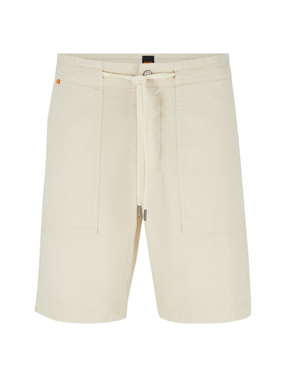 BOSS Boss Шорти от плат Sisla 50488627 Бежов Regular Fit