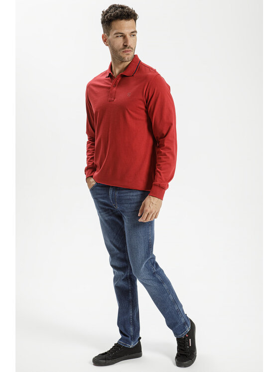 Cross Jeans Cross Jeans Jeansy C 132-084 Niebieski Straight Leg