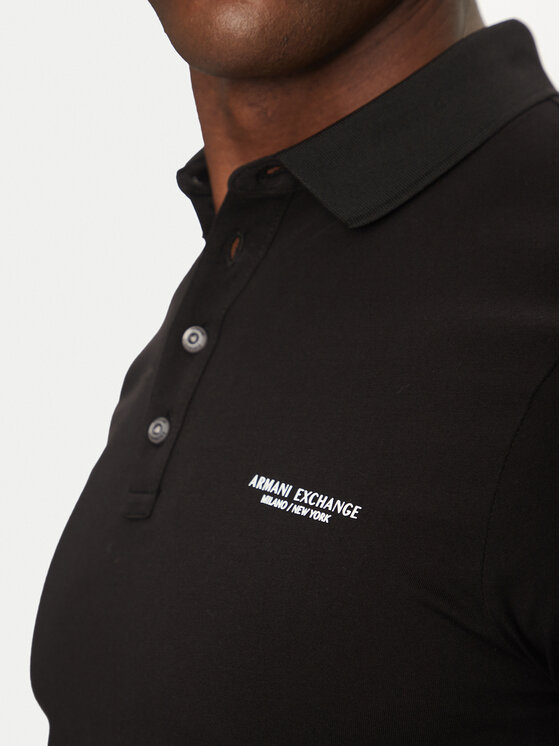 Armani Exchange Armani Exchange Polo marškinėliai 8NZF80 Z8H4Z 1200 Juoda Regular Fit