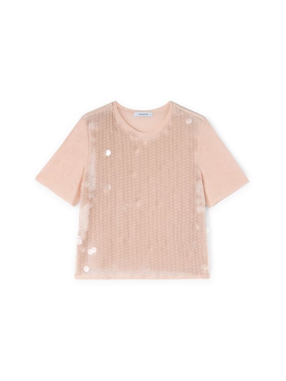 Motivi Motivi T-shirt G267W003280N006 Rosa Regular Fit