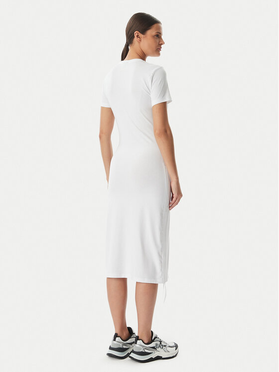 EA7 Emporio Armani EA7 Emporio Armani Každodenné šaty 7W001062 AF10373 U0002 Biela Regular Fit