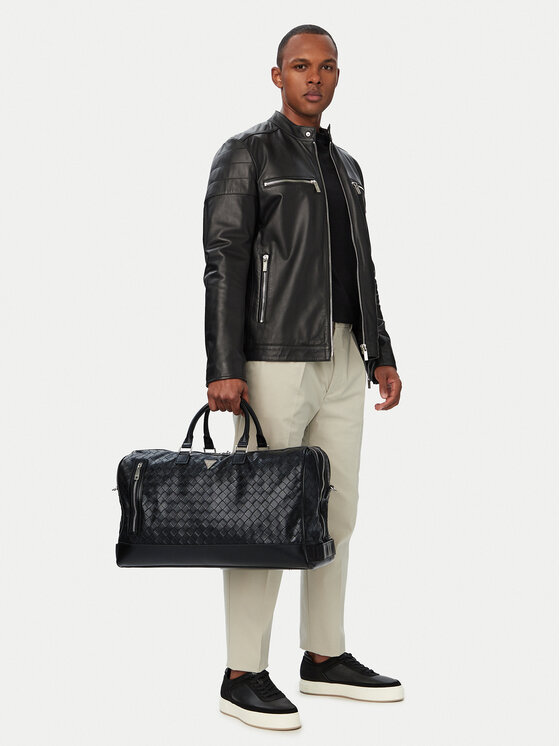 Guess Geantă de weekend Torino Triangle TMTOWO P6334 Negru