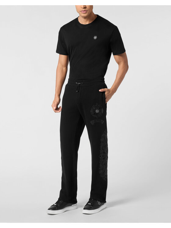 PHILIPP PLEIN PHILIPP PLEIN Spodnie dresowe 25985 Czarny Jogger Fit