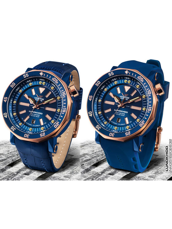 Vostok Europe Vostok Europe Zegarek NH35A-620E632BRG Różowe złoto