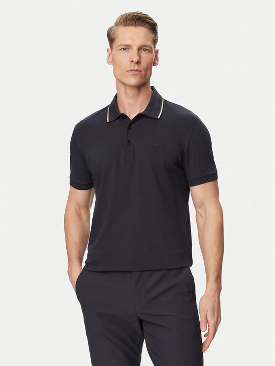 BOSS BOSS Polo Pl Goc Birdie Paule 50559365 Tamnoplava Slim Fit