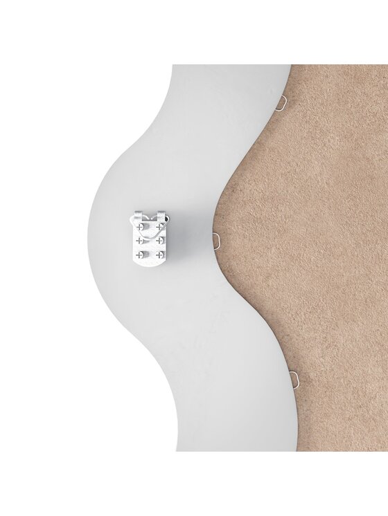 MIAhome MIAhome Lustro w nieregularnej ramie białe Biały