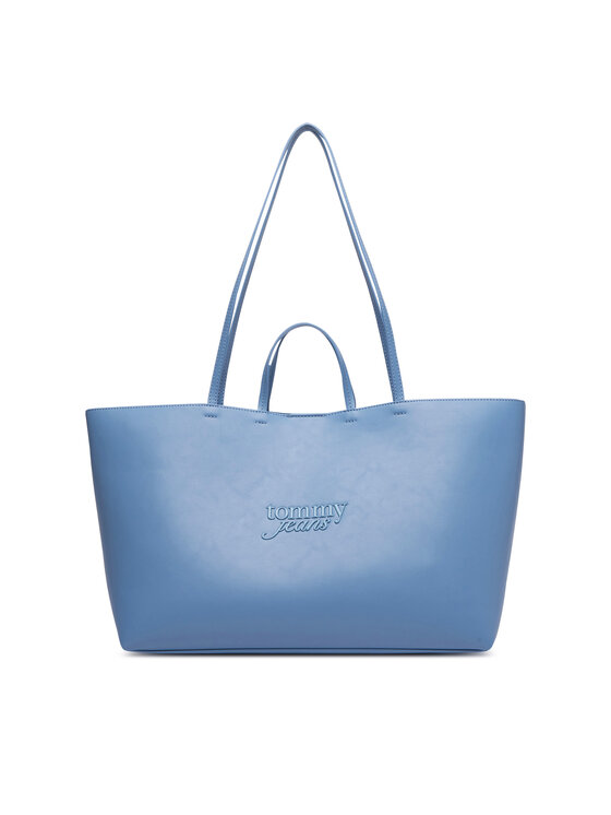 Tommy Jeans Tommy Jeans Ročna torba Tjw Must Tote AW0AW19051 Svetlo modra