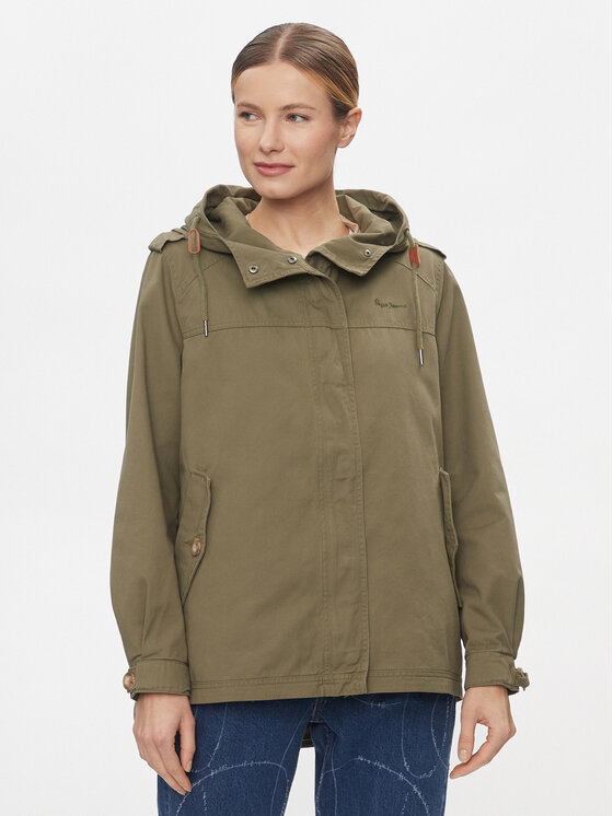 Pepe Jeans Parka Sally PL402319 Zelena Regular Fit