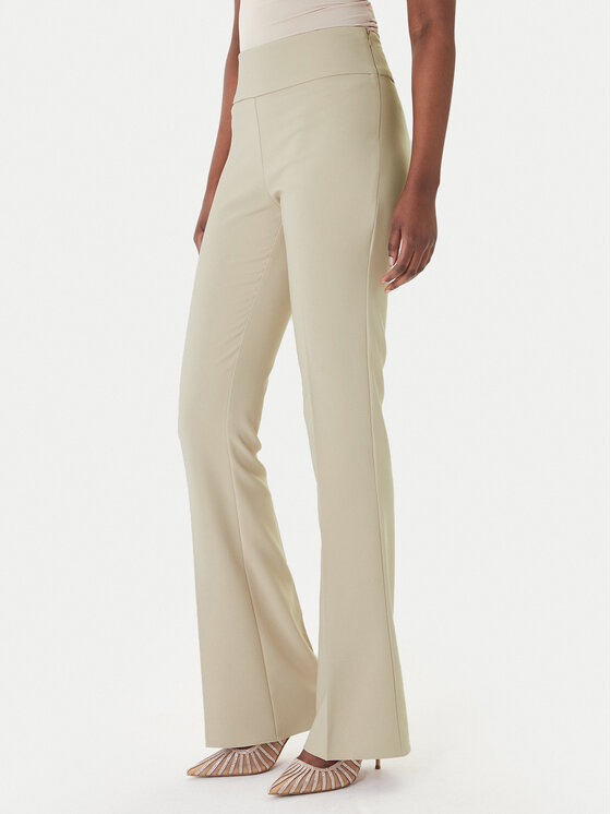 Rinascimento Rinascimento Hlače iz tkanine CFC0127876003 Bež Slim Fit