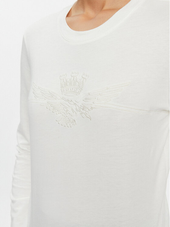 Chemise Aeronautica Militare En Coton Blanc - Taille L, Coupe Slim Fit, Manches Longues