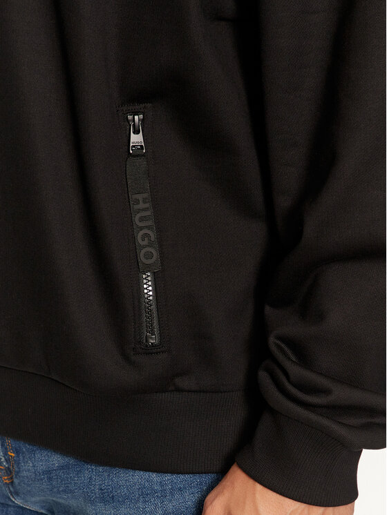 HUGO Hugo Felpa Dilacktech 50521792 Nero Regular Fit